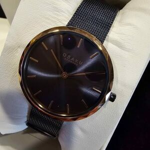 Obaku Ultra Thin Sapphire Watch. New in box!